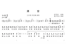 王忻辰/苏星婕原唱歌曲，《清空》数字简谱歌谱，轻松学会