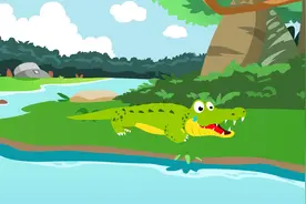 同学们，你知道鳄鱼流眼泪的原因吗？