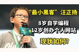 7年前，13岁轰动互联网的“最小黑客”汪正扬，现状如何了呢？视频封面