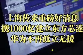 上海传来重磅好消息，携1000亿建立东方芯港，华为不再孤立无援！视频封面