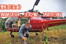 荒野求生，贝爷挑战生吃蛇，活吃白蚁视频封面