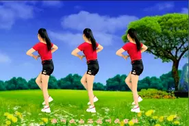 动感广场舞，健身舞《小菊花》背面附分解