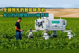 全球领先的除草机，卫星定位自动驾驶，每小时可除掉8000株野草视频封面