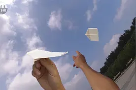 国产滞空机之光，风行者二代纸飞机，纸吧传奇牙精经典作品视频封面