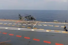 印度海军新造的“维克兰特”号航空母舰第三次试航第一视角视频视频封面