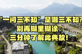 “一问三不知”是哪三不知？别再糊里糊涂，三分钟了解此典故！视频封面
