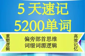 5天速记5200单词的词缀词源逻辑：artery