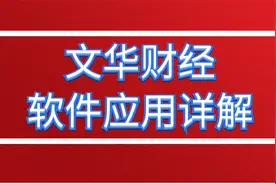 文华财经软件基本使用技巧视频封面