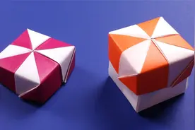 宝宝学折纸：手把手教你做折纸小盒子，用来存放小物件很合适！