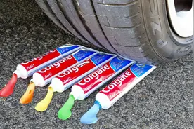 好奇心实验11：用汽车压脆脆的和软软的物体，看完很解压--