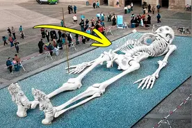 6件让人感到奇怪的事，最让人害怕的艺术品，用来测量时间的骨架