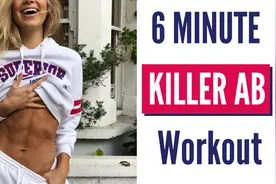 高效虐腹！玛丽姐6分钟魔鬼腹肌训练！一起练出马甲线！