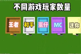 迷你世界：不同游戏的玩家数量