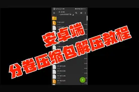 安卓端分卷压缩包解压教程