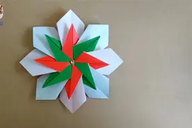 宝宝学折纸：教你做八角形折纸花，幼儿园必学的简单折纸大全视频封面