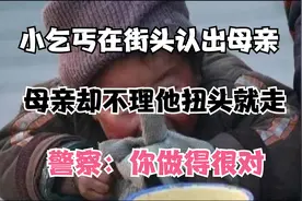 小乞丐在街头认出母亲，母亲却不理他扭头就走，警察：你做得很对视频封面