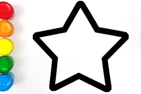 创意填色儿童简笔画 2分钟给6个星星画上美美图案 挂在天上亮闪闪视频封面