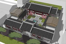 湖南易主人在老家设计的四合院住宅，甚是得到村人的羡慕与眼球