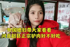 印尼媳妇嫁到中国太有口福了，帮别人买驴肉，老板每次都给我肉吃视频封面