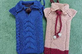 用棒针织出来的手机袋（上）视频封面