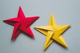 宝宝学折纸：手把手教你做简单折纸五角星，步骤简单易学好上手！视频封面