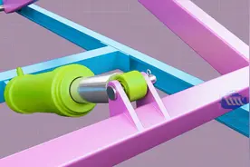 液压摩托车举升机，见识这个巧妙机构的运行原理！视频封面