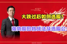 大跌过后如何选股？强势股回档战法及选股公式奉上！视频封面
