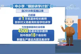 教育部：高校银龄教师支援西部计划今年人数翻番视频封面