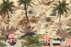泰国突发9.6级地震，紧急向我国求援，海啸席卷整座小岛，灾难片视频封面