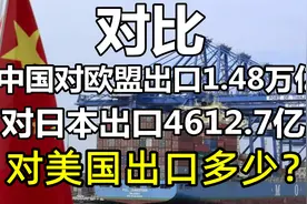 5个月，中国对欧盟出口1.48万亿，对日本出口4612.7亿，对美国呢?视频封面