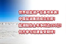 打造世界级盐湖产业基地！何方参与中国盐湖集团组建备受期待！视频封面