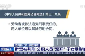 酒驾的代价·家庭成本 醉驾被判刑 公职人员“双开” 子女受影响视频封面