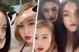 李嫣小苹果再晒同框照，身穿比基尼三亚度假，各个肤白貌美