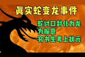 真实蛇变龙事件，修行千年讨口封成功，龙报恩，助穷书生考上状元视频封面