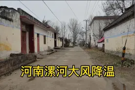 河南漯河入冬最冷一天，气温骤降十几度，大街上不见一个人视频封面