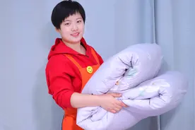 不用抖不用拽，姑娘教你1分钟快速套被罩，省时又省力，快学学