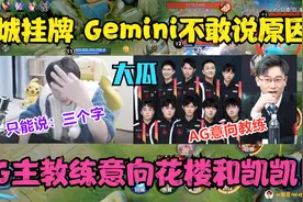 大瓜：TTG钎城挂牌，Gemini不敢说原因，AG主教练意向花楼和凯凯视频封面