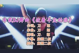 车载DJ舞曲《披着羊皮的狼》刀郎演唱音质劲爆DJ版经典歌曲视频封面