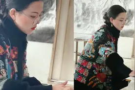 女生上课时随手拍到美术老师眉目如画，完全就是现实版司藤视频封面