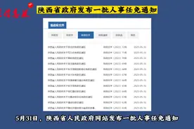 陕西省政府发布一批人事任免通知视频封面