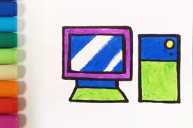 儿歌多多生活百科简笔画 电脑 幼儿园宝宝来画爸爸书房里的电脑视频封面