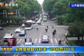 车牌受损自行补漆  记9分罚200元