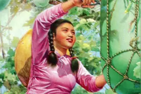 1959年怀旧年画：冬瓜上高楼，花生床，公社如巨龙，生产显威风等视频封面