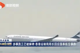 涉事员工已被解聘 香港运输局局长回应国泰航空事件视频封面