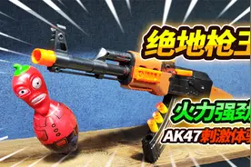玩具店38元买绝地枪王AK47玩具，软弹发射超有劲，这一波赚大了视频封面