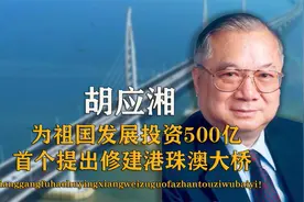 香港富豪胡应湘：为祖国发展投资500亿，首个提出修建港珠澳大桥视频封面