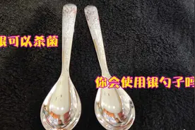 用银质餐具有坏处？银有银离子可杀菌对身体好，小小银勺有大作用视频封面