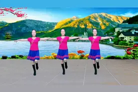 广场舞《心里藏着你》三人版，动咸漂亮，好听好看