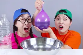 制作巨型果冻挑战！这么大的果冻还是第一次吃，大口吃太爽了！视频封面