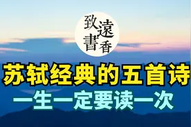 苏轼经典的五首诗，脍炙人口，流传千古，一生一定要读一次！视频封面